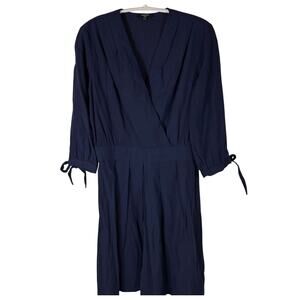 FRNCH Navy Blue Canvas Dress Size M